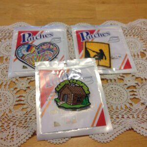 Crafts bundle, embroidered outdoorsy sew-on & iron-on patches